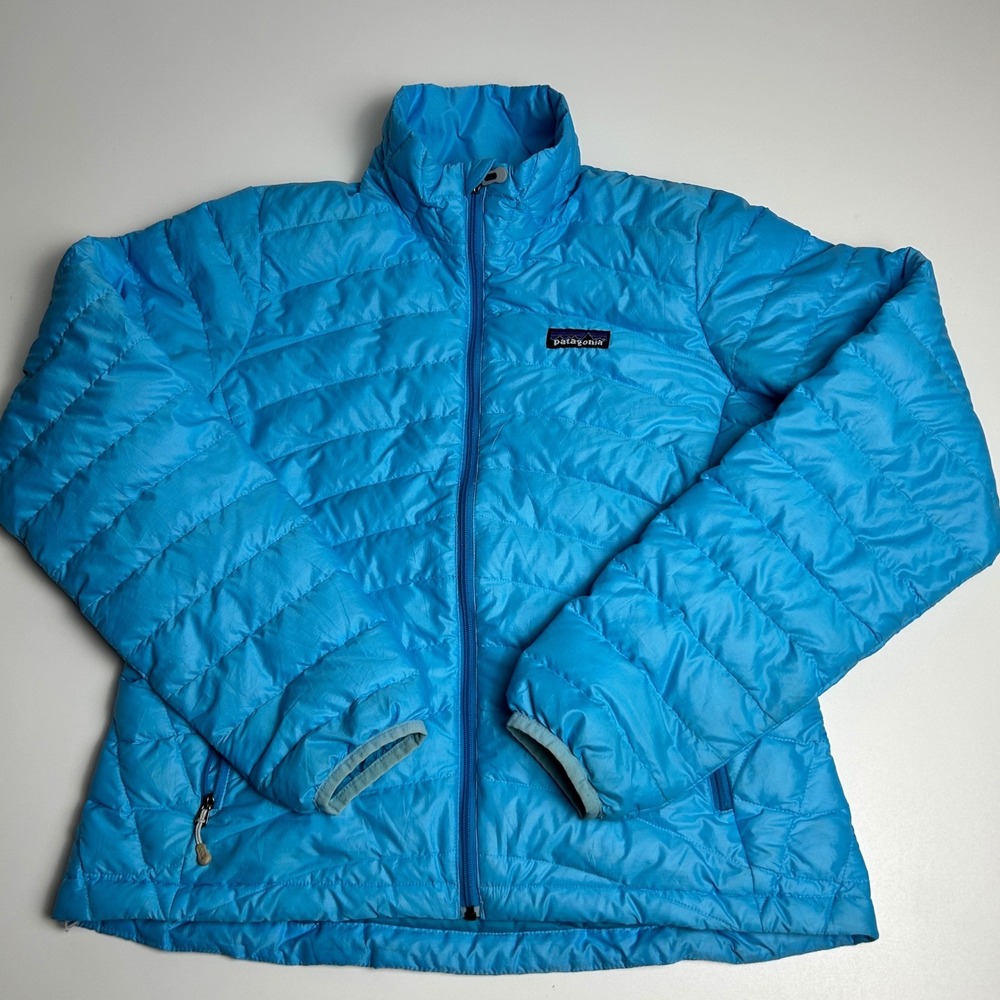 Patagonia Nano Puff Jacket Womens Small Blue Full Zip Insulated Puffer 84682FA12